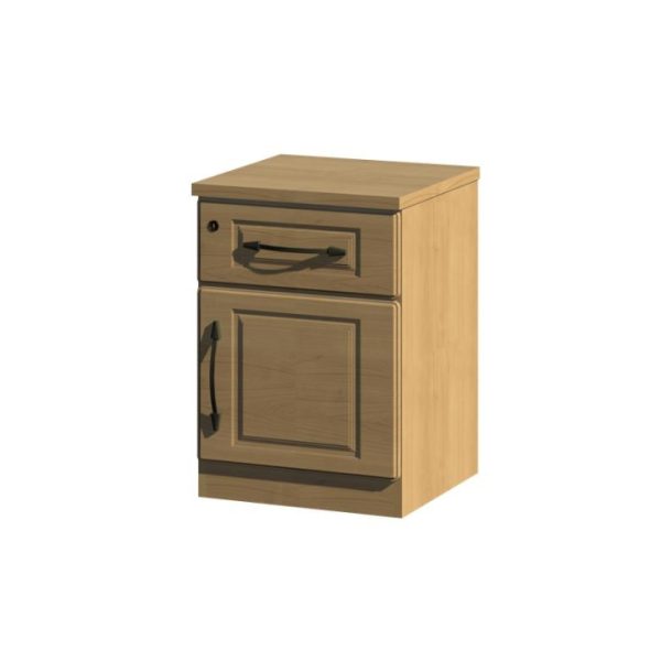 Beaufort 1 Drawer 1 Door Bedside Cabinet