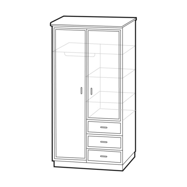 Davis Combination Wardrobe