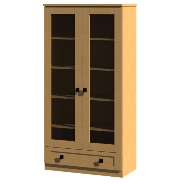 Hudson Display Unit with Doors and Drawer