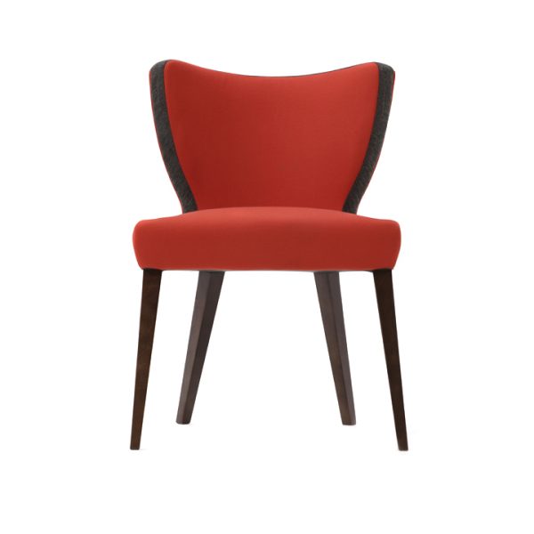 Jenny Upright Armless Chair with Timber Frame