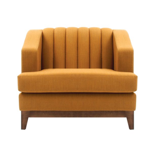 Lugano Armchair Fluted Back