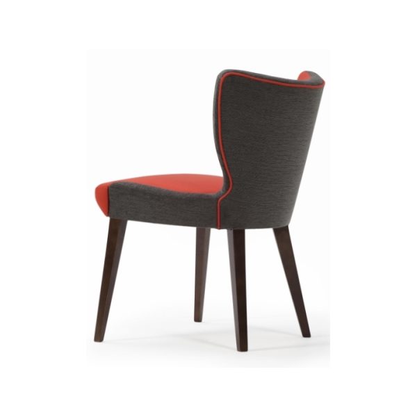 Jenny Upright Armless Chair with Timber Frame