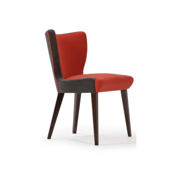 Jenny Upright Armless Chair with Timber Frame