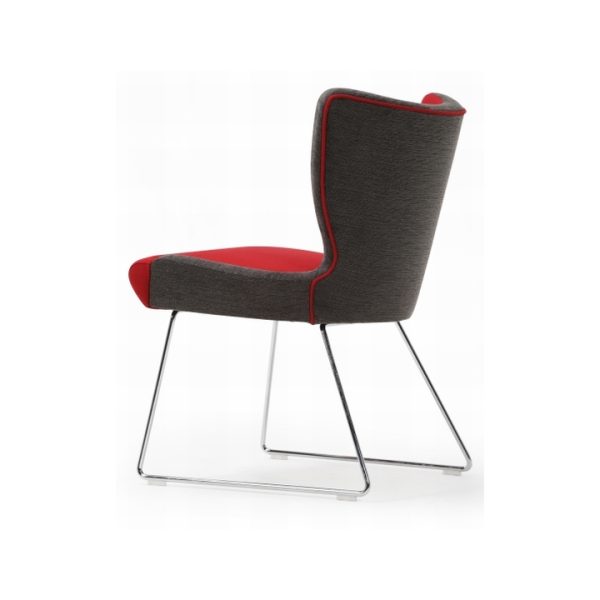 Jenny Upright Armless Chair with Wire Frame