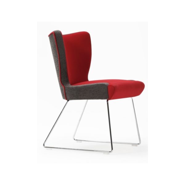 Jenny Upright Armless Chair with Wire Frame