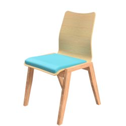 Venn armless Upholstered stacking chair